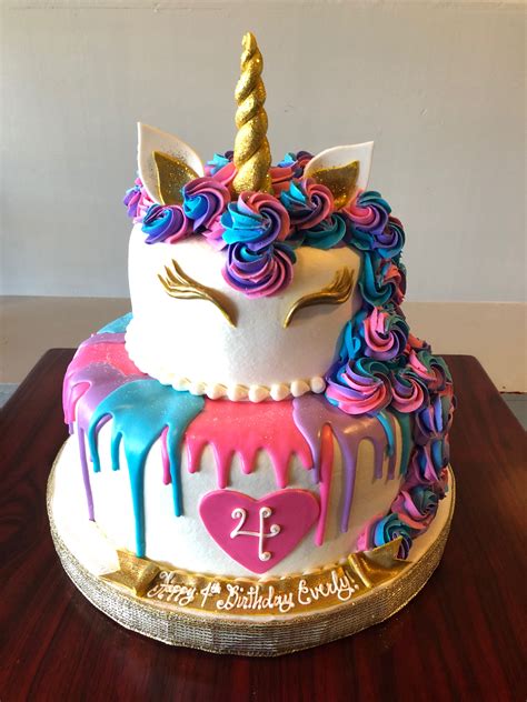 Unicorn Birthday Cake Adrienne And Co Bakery