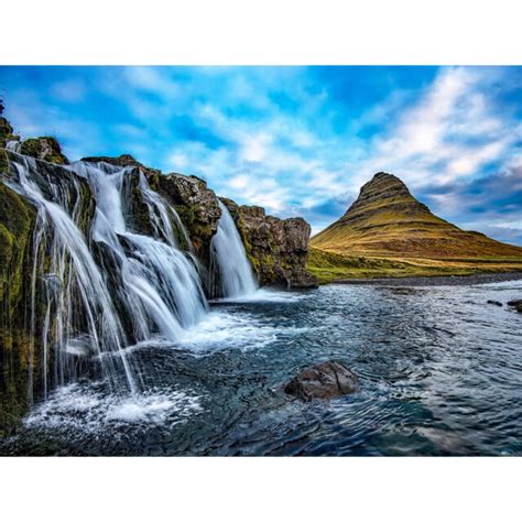 Kirkjufellsfoss Waterfall Kirkjufell Iceland Large Wall Art Print Ebay