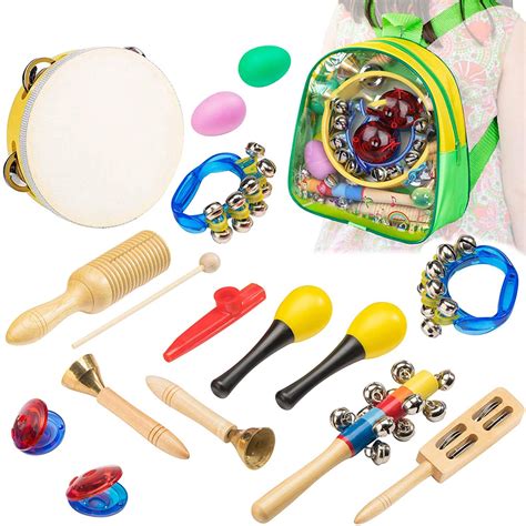 Hot Musical Instrument Orff For Kids 15 Pcs Percussion Set For Toddlers