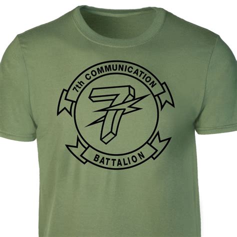 7th Communication Battalion Patch T Shirt Sgt Grit