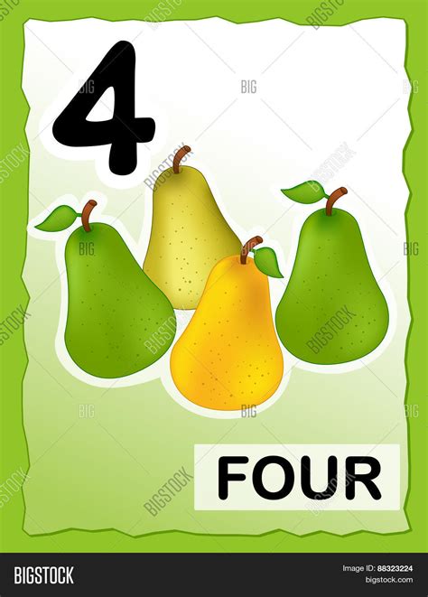 Number 4 Kids Learning Image And Photo Free Trial Bigstock