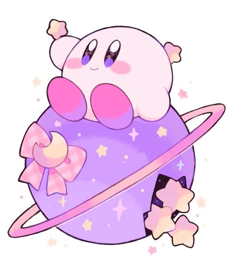 Kawaii Cute Kirby Drawing Galacta Kirby Skaterhoodies