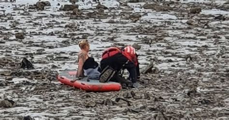 Woman Gets Stuck In Mud On Cleethorpes Beach Trying To Rescue Partner Grimsby Live