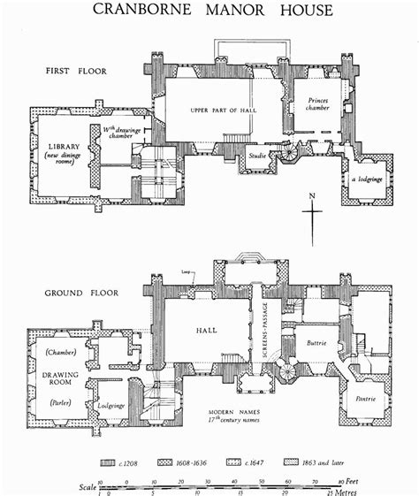 19th Century Manor House Floor Plans