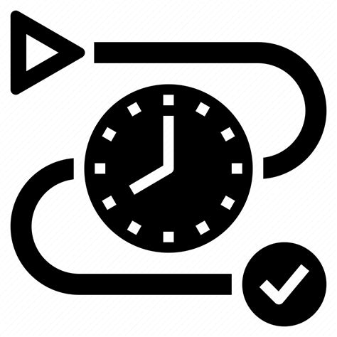 Calendar Clock Date Start Time Timeline Working Icon Download