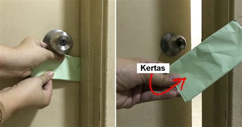 Cara Buka Pintu Terkunci Dari Dalam Hanya Guna Sekeping Kertas