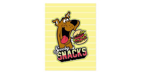 Scooby Doo Scooby Snacks Logo Postcard