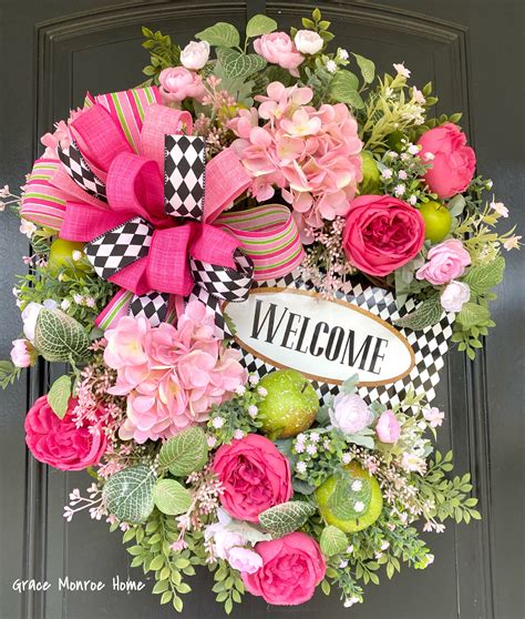 Welcome Wreath Grace Monroe Home