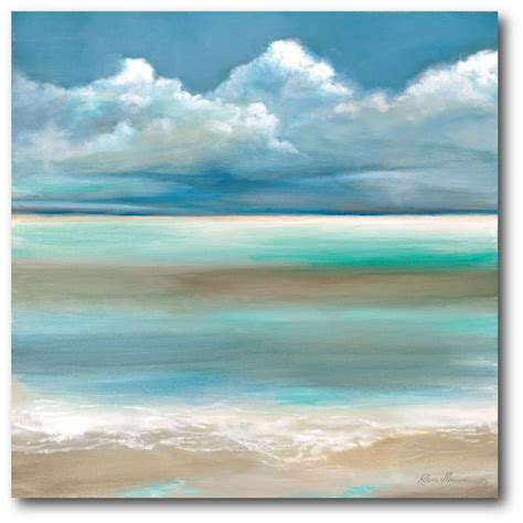 Coastal Horizon I Canvas Wall Art Canvas Art Ocean Painting Seascape