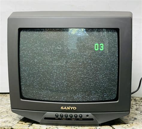 Sanyo Crt Color Tv Retro Gaming Television Ds Ebay