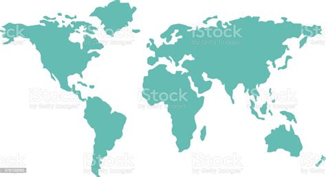 World Map Countries Geography Vector Stock Vector Art 578100090 Istock