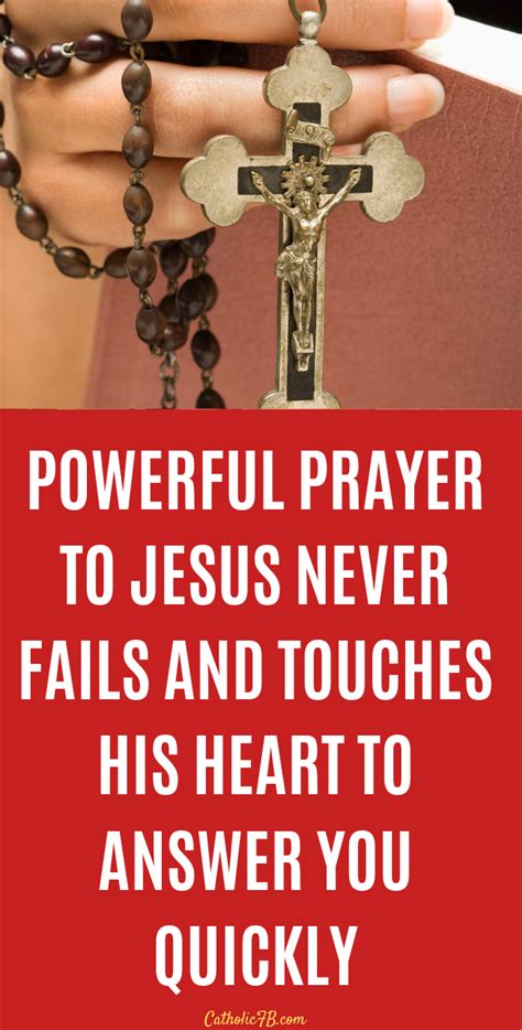 Powerful Prayer To Jesus Never Fails And Touches His Heart To Answer
