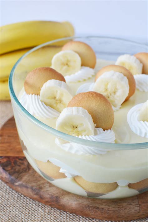 Homemade Banana Pudding With Nilla Wafers And Fresh Whipped Cream