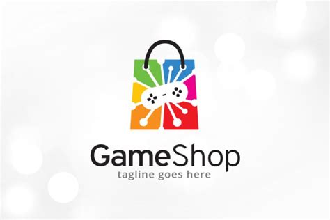 Game Shop Logo Template Creative Logo Templates ~ Creative Market