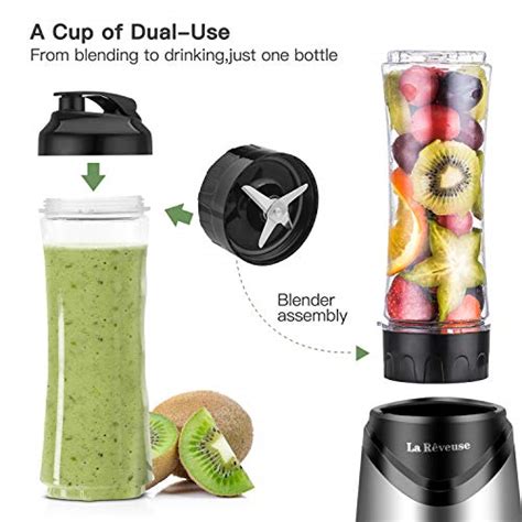 La Reveuse Smoothies Blender Personal Size 300 Watts With 18 Oz Bpa