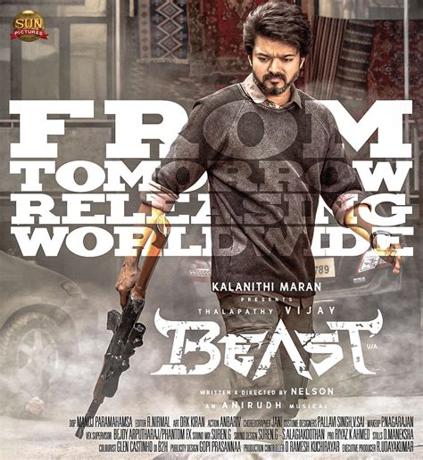 Beast New Release Posters Tamil Movie Music Reviews And News