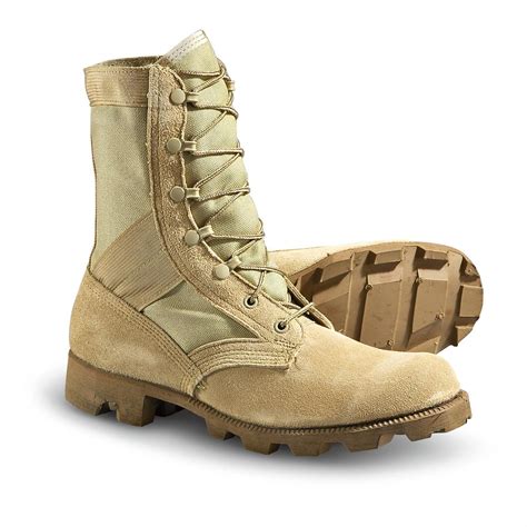 Used Us Military Hot Weather Combat Boots Desert Tan 149499