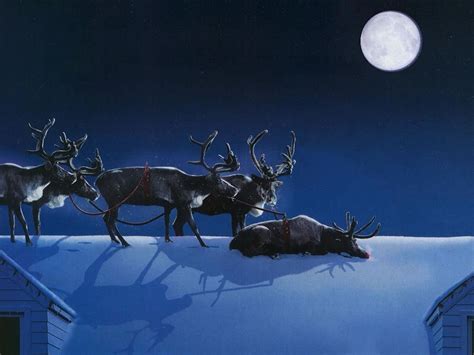 42 Christmas Reindeer Wallpaper Wallpapersafari