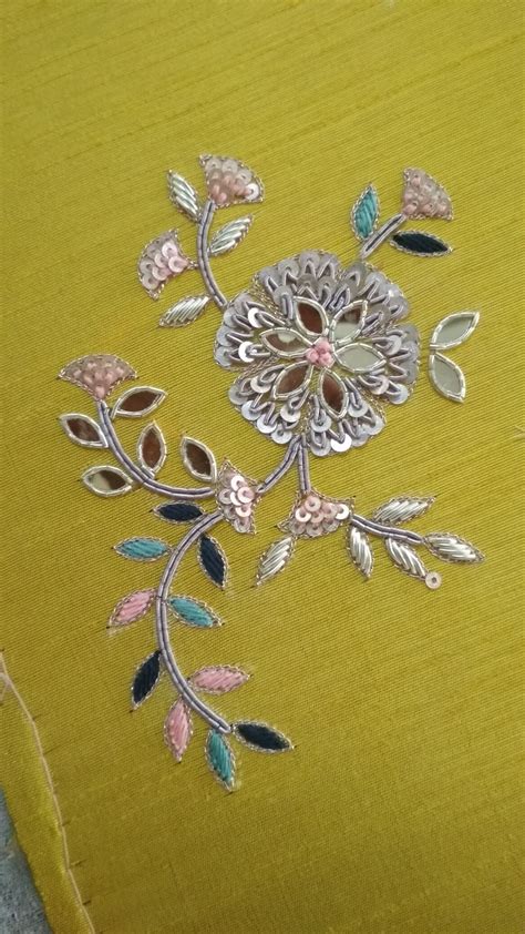 Gold Work Embroidery Kurti Embroidery Design Hand Embroidery Videos Hand Embroidery Tutorial