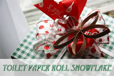 Toilet Paper Roll Snowflake Red Leaf Stylered Leaf Style