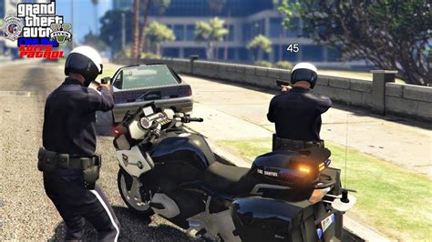 Gta 5 Roleplay 399 Los Santos Police Motorcycle Cops Shot At On