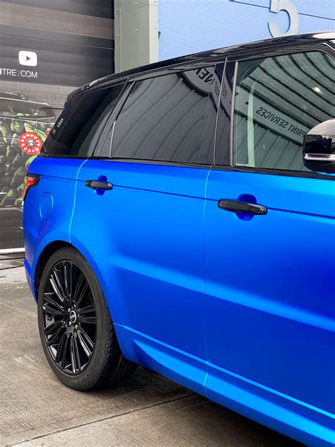 Range Rover Satin Blue Chrome Personal Wrapping Project