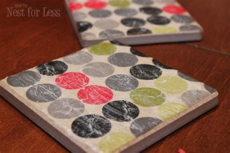Handmade Tile Coasters From Party Napkins How To Nest For Less
