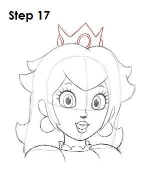How To Draw Princess Peach Dibujos Sencillos Dibujo Paso A Paso