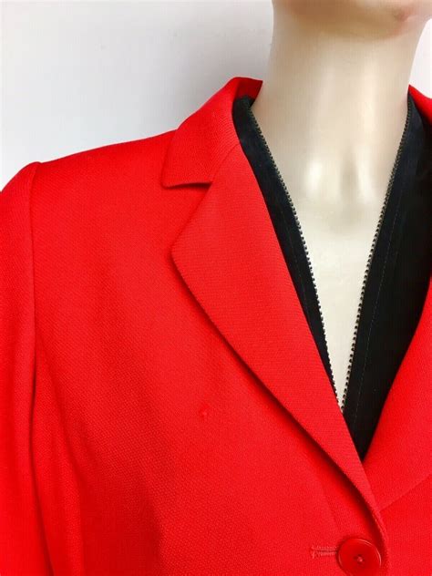 vintage ellen tracy linda allard sexy red wool skirt … gem