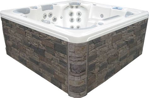 Artesian Spas Rock Cabinetry Luxury Hydrotherapy Hot Tub Hot Tub