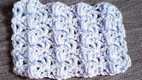 How To Crochet Puff Shell Stitch Youtube