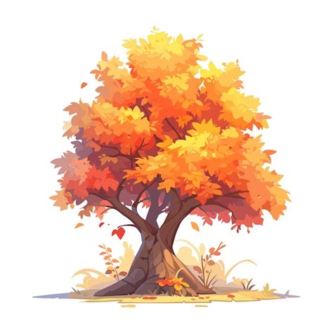 Premium Vector Autumn Tree Illustration