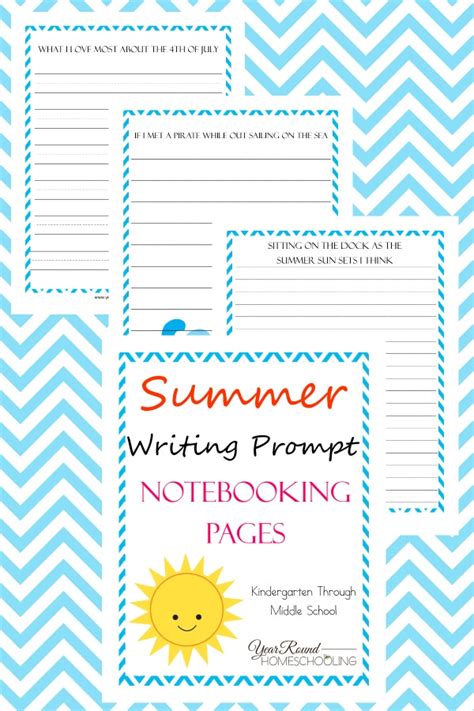 500 prompts for narrative and personal writing childhood memories 1. Summer Writing Prompt Notebooking Pages - Year Round ...