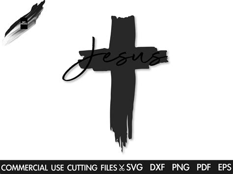 Jesus Cross Svg Jesus Svg Cross Svg Jesus Clipart Cross Clip Etsy