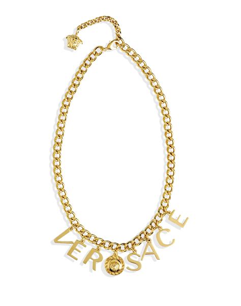 Versace Necklace In Gold Lyst