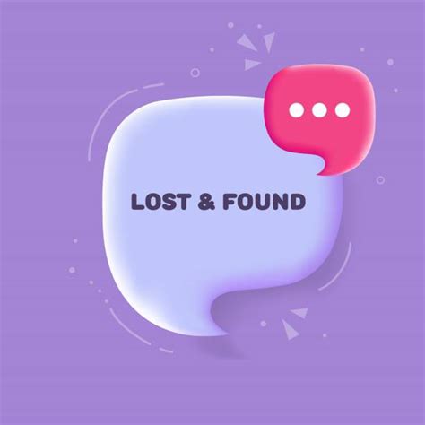 70 Lost And Found Sign Stock Illustrations Royalty Free Vector