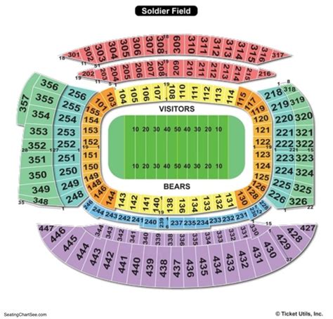 33 Soldier Field Seat Map Maps Database Source