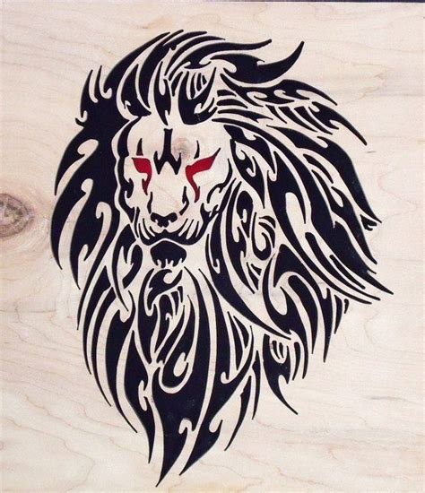 Tribal Lion By Liskie3100 On Deviantart Tribal Lion Lion Head Tattoos