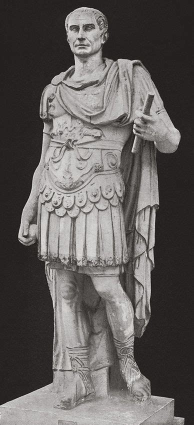 Statue Of Julius Caesar In A Coat Of Mail Marble Rome Capitoline