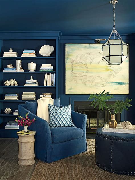 9 Interior Decor Living Rooms In Moody Blue Interiors By Color