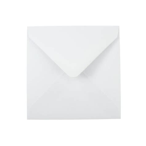 Plain White Small Square 130mm Envelopes Wowvow Weddings