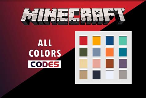 Minecraft Color Codes Official Formatting Codes