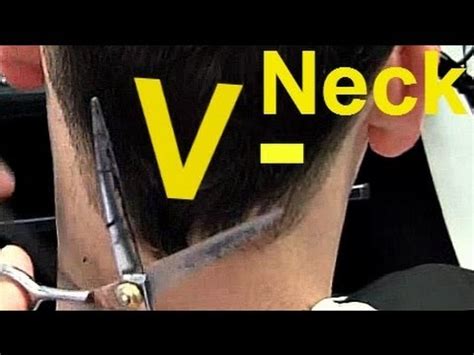 By cutting layers in your hair, you add instant texture and volume. Barber Tutorials 6 - V-shaped Neck Hairline + Point Cut on ...
