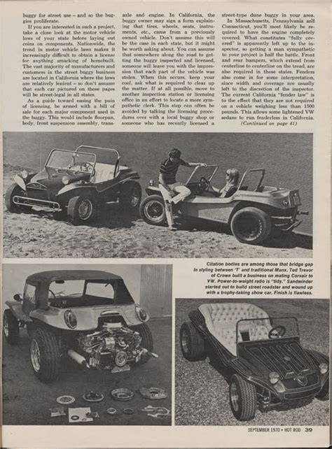Big Blues Online Carburetor September 1970 Hot Rod Magazine Vw