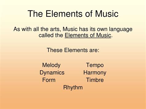 Ppt The Elements Of Music Powerpoint Presentation Free Download Id