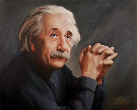 Albert Einstein Portrait Oil Painting On Canvas By Anastassiaart 245