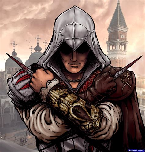 How To Draw Ezio Assassins Creed Ezio Step By Step