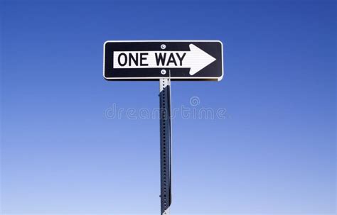 One Way Sign Stock Photo Image Of Decision Road Sign 13825640
