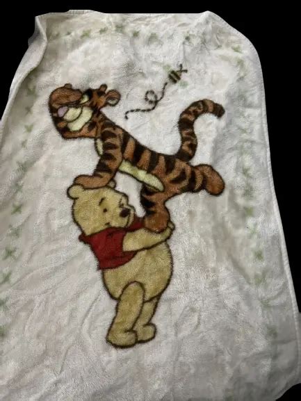 VINTAGE DISNEY WINNIE The Pooh Tigger Baby Blanket Plush 30x40 47 99