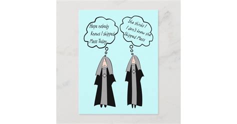 nun cards things nuns think about funny zazzle